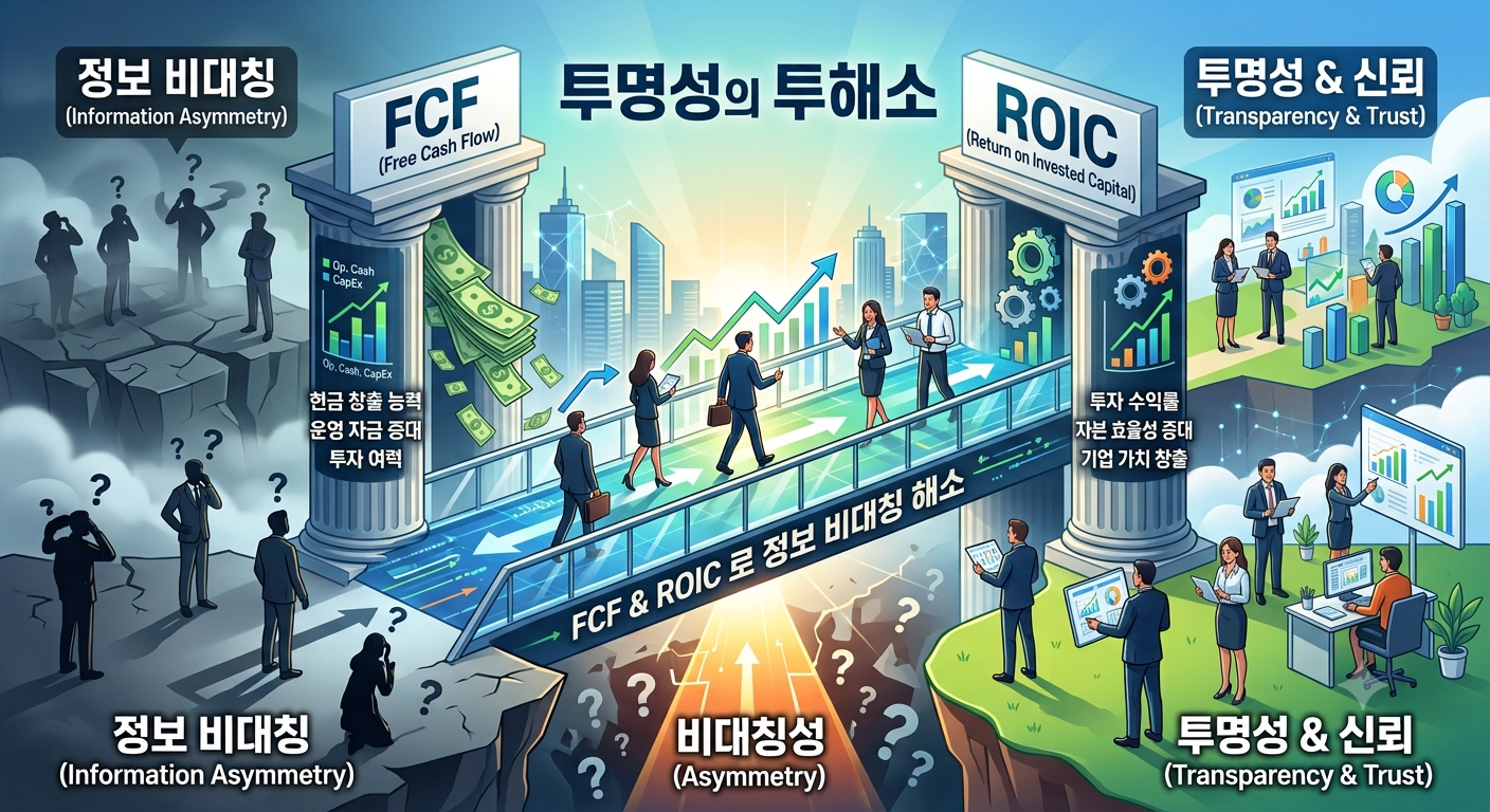 fcf 와 roic 읽는 방법